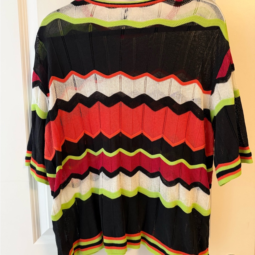 M Missoni Zigzag Knit Top Multicolor Chevron Style – Size 40 (US 6) - Picture 4 of 7